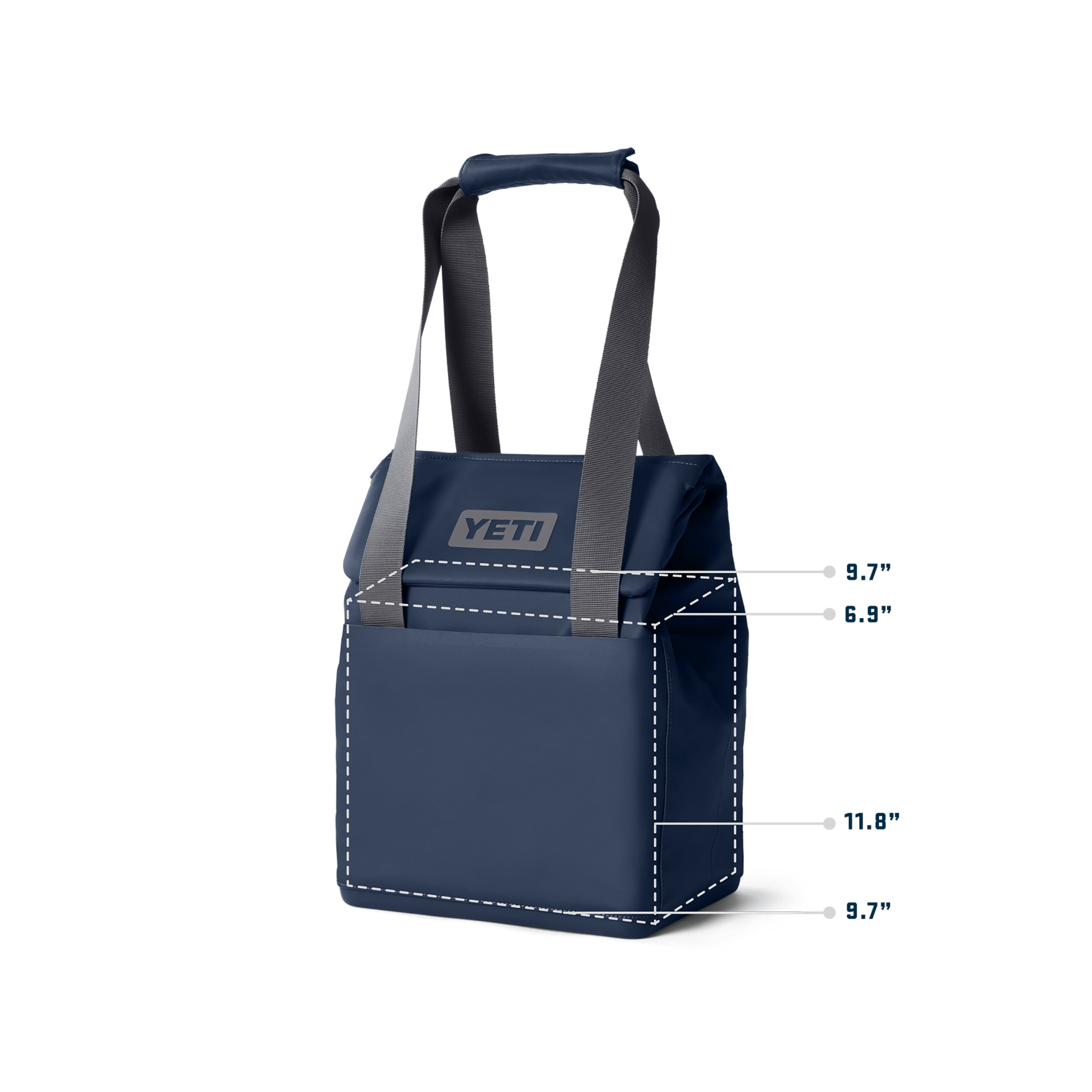 YETI Daytrip® 14L Insulated Tote Bag 240111 PDP Info Daytrip lunch tote 14L soft cooler navy interior mobile YETI Cooler Shop