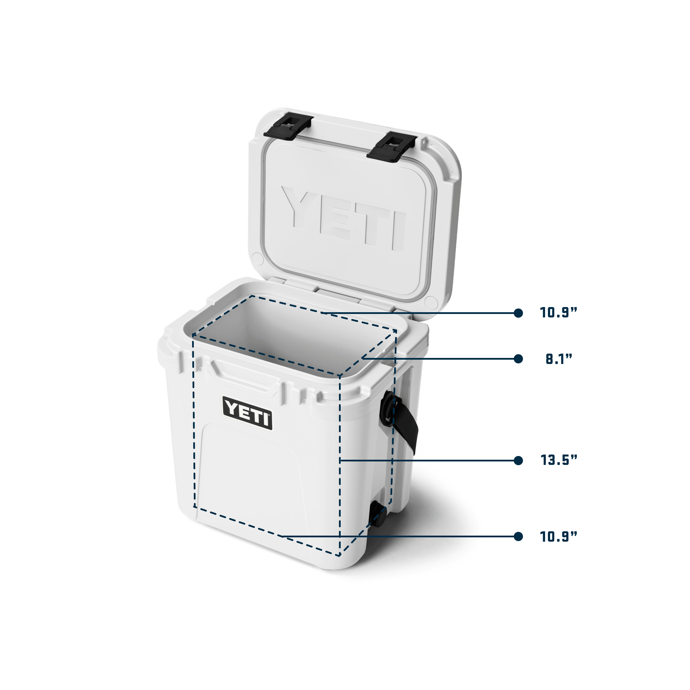 YETI Roadie® 24 Hard Cooler 240149 PDP Roadie 24 2 0 white interior imperial yeticoolershop.com YETI Roadie® 24 Hard Cooler 240149 PDP Roadie 24 2 0 white interior imperial yeticoolershop.com