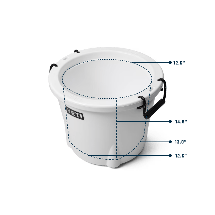 Yeti Tank® 45 Ice Bucket Tank 45 hard cooler white interior mobile yeticoolershop.com