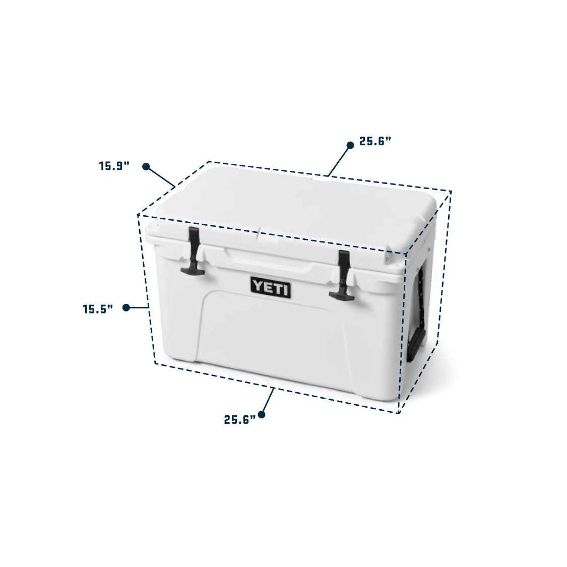 YETI Tundra® 45 Hard Cooler Tudnra 45 hard cooler white exterior mobile yeticoolershop.com