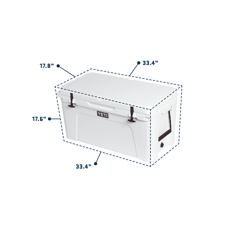YETI Tundra® 75 Hard Cooler Tundra 75 hard cooler white exterior mobile yeticoolershop.com