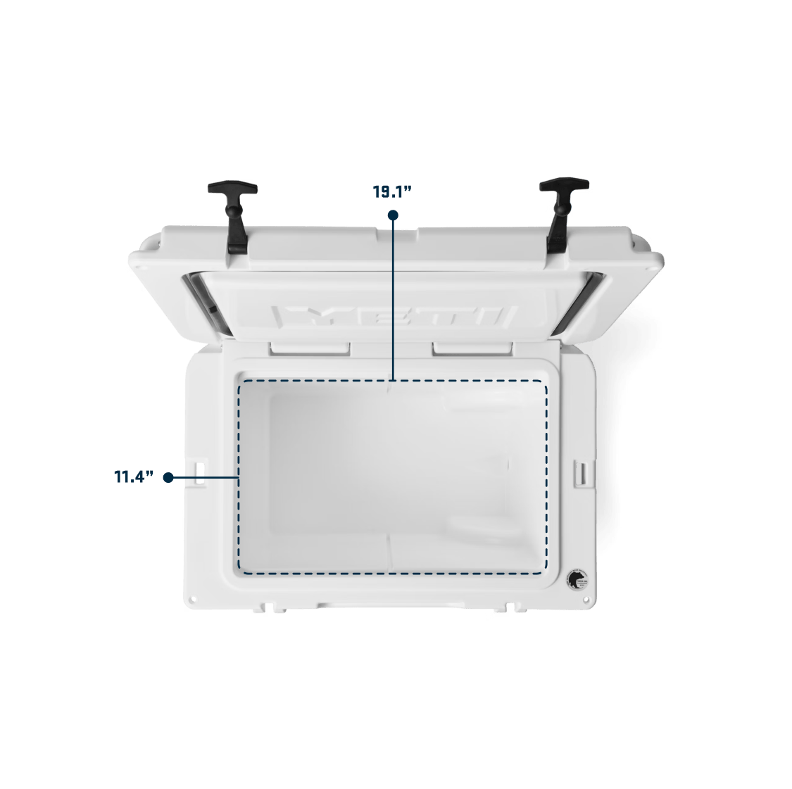 YETI Tundra Haul® Wheeled Cooler Tundra Haul hard cooler white top mobile yeticoolershop.com