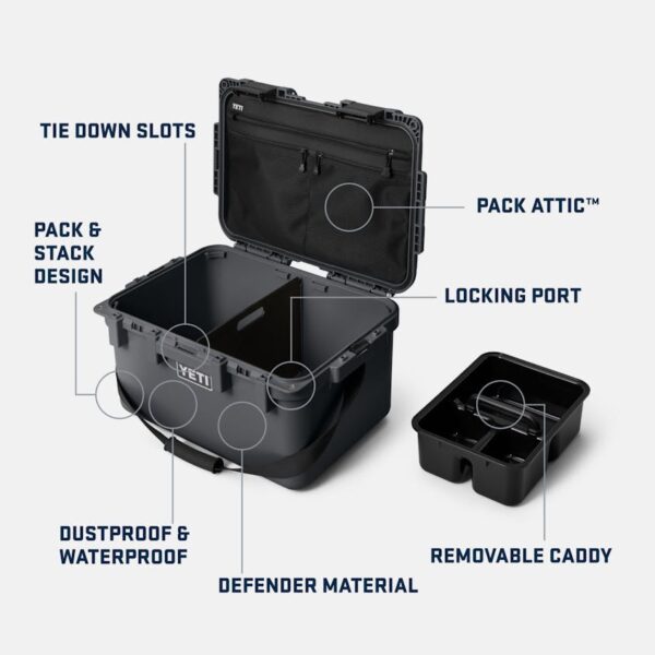 YETI Loadout® GoBox 30 Gear Case W 220027 Gobox RTBGraphic 30 Propped YETI Cooler Shop