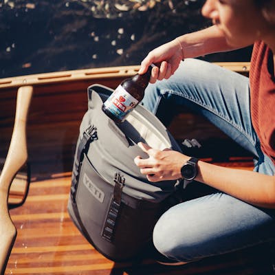 YETI Hopper® M12 Backpack Soft Cooler W 22014 PDP Product Overview Lifestyle M12 P2 2x yeticoolershop.com