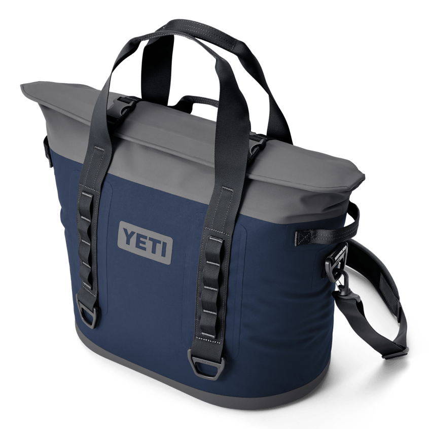 YETI Hopper® M30 Tote Soft Cooler W Hopper M30 Navy 3qtr Closed 1996 B YETI Cooler Shop
