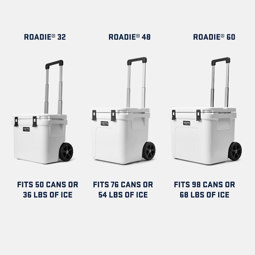 YETI Roadie® 48 Wheeled Cooler W PDP Info Roadie family Capacities IMPERIAL yeticoolershop.com