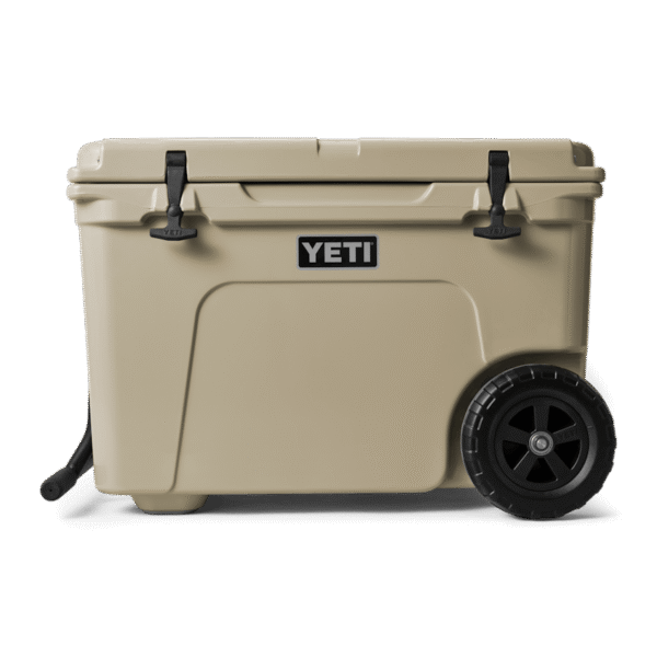 YETI Tundra Haul® Wheeled Cooler W Tundra Haul Tan Front 3338 B yeticoolershop.com