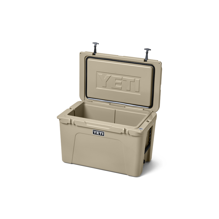 YETI Tundra® 105 Hard Cooler W site studio cooler capacity Tundra 105 Tan 3qtr Lid Up 3160 Primary B 2400x2400 yeticoolershop.com YETI Tundra® 105 Hard Cooler W site studio cooler capacity Tundra 105 Tan 3qtr Lid Up 3160 Primary B 2400x2400 yeticoolershop.com