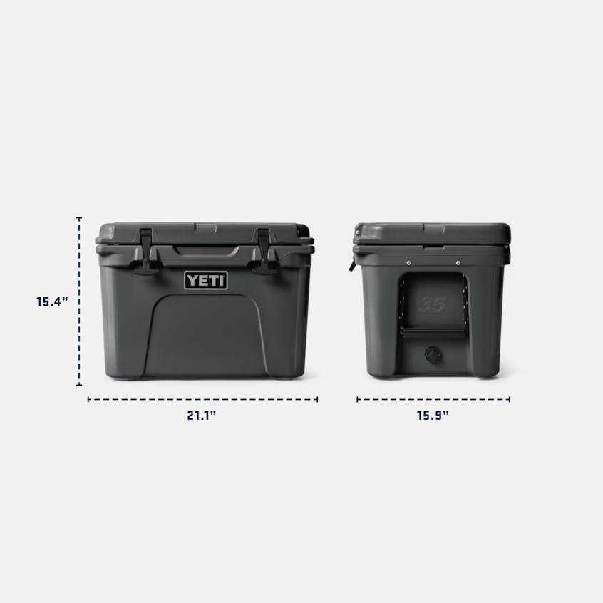 YETI Tundra® 35 Hard Cooler W tundra 35 hard cooler charcoal yeticoolershop.com