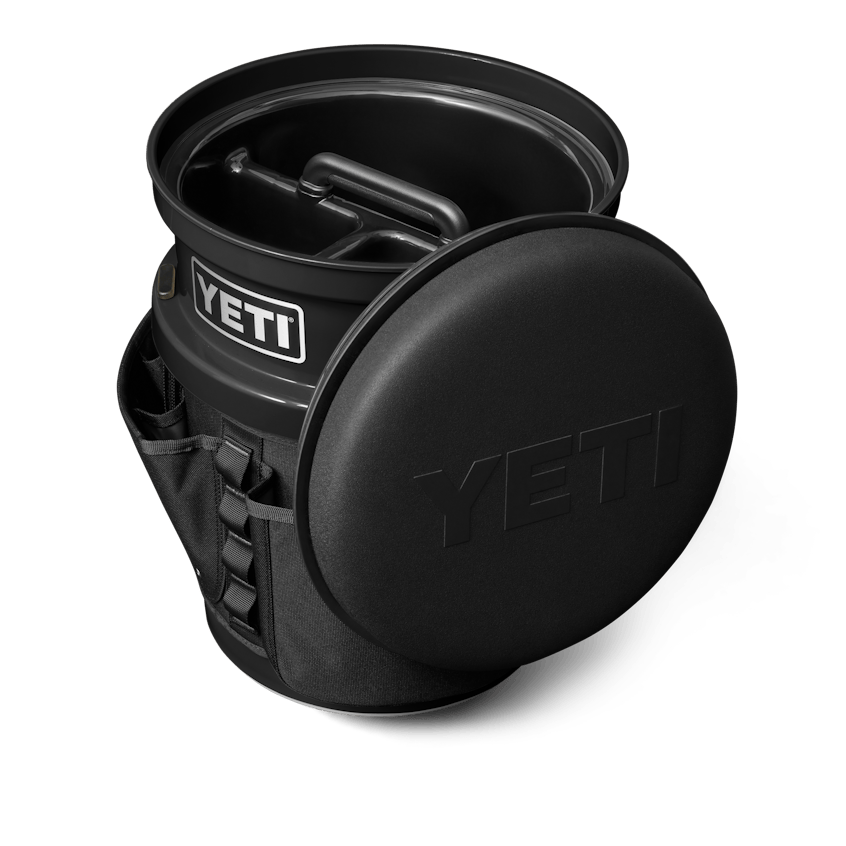 The Fully-Loaded Bucket With Black Swivel Seat site studio cargo Loadout Bucket Swivel Seat Black on Black 3qter Loaded 10534 Primary B 2400x2400 YETI Cooler Shop