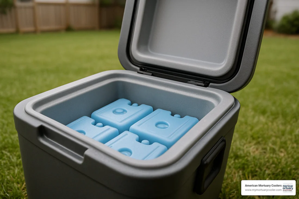 The thick polyurethane foam insulation and sturdy lid construction of a yeti sherpa cooler