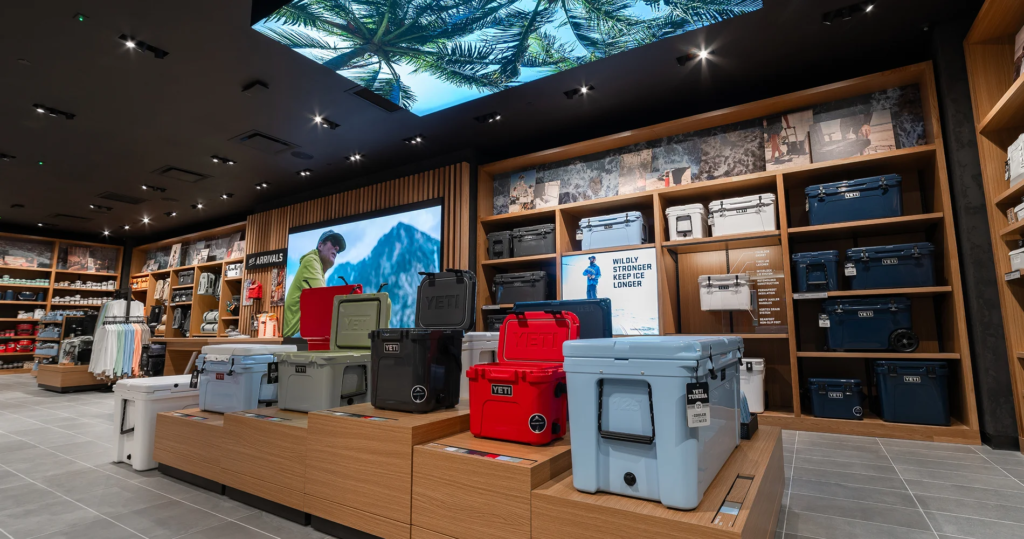 local store finder showing shelves of products to help you decide where can you buy yeti coolers