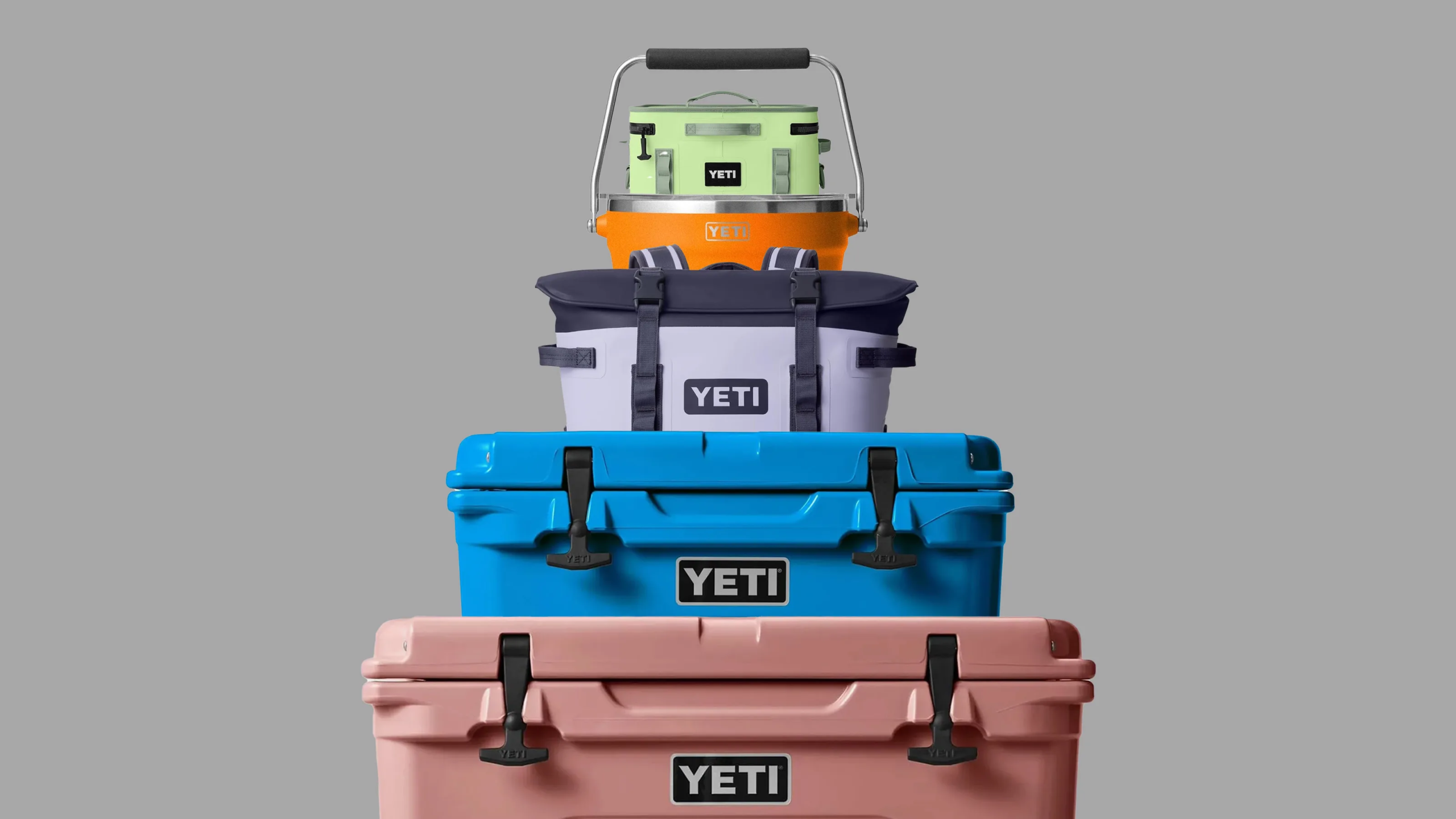 capacity selection for different soft cooler models on display