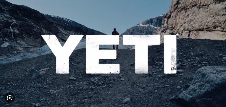 High quality close up of the YETI branding on a yeti 60 qt cooler